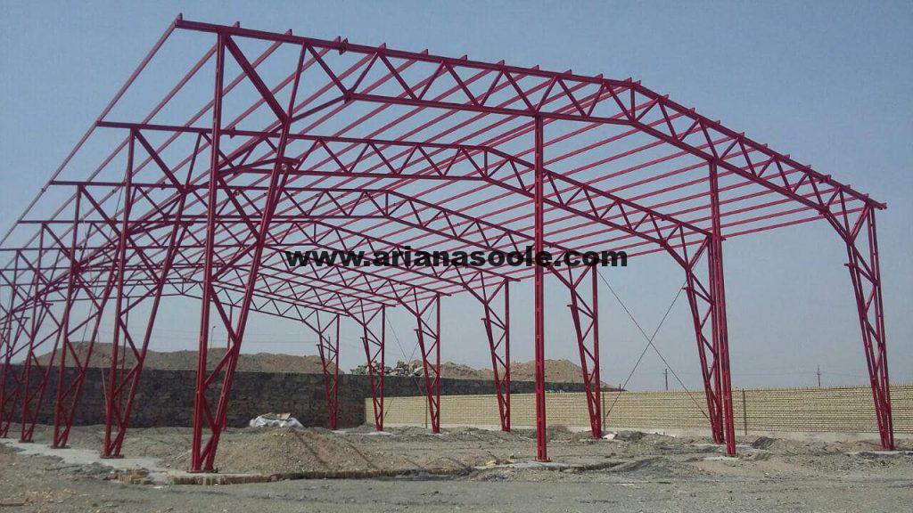 ساخت سوله صنعتی برای آقای جعفری در شمسآباد