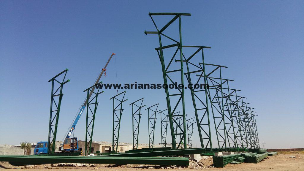 پروژه صنعتی سوله خرپایی برای آقای میرخشخو
